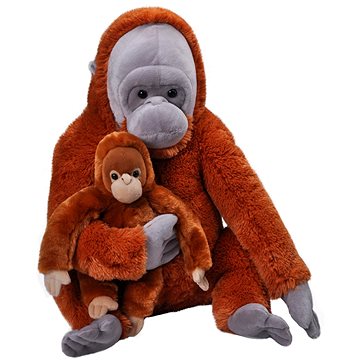 

Wild Republic Plyšová samice s mládětem – orangutan, 76 cm