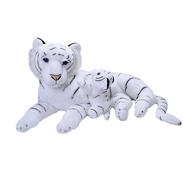 

Wild Republic Plyšová samice s mládětem – tygr bílý, 76 cm