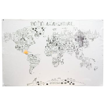 

Amadeus Samolepící mapa světa k vybarvení 90 × 60 cm