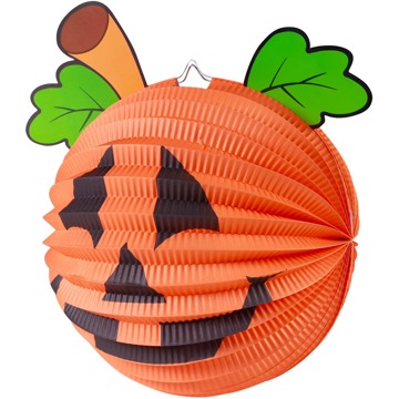

Halloweenský lampion s motivem dýně - 3D - 25 cm