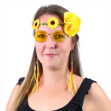 

Sada hippies žlutá 4 ks