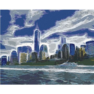 

Abstraktní Manhattan, 80×100 cm, vypnuté plátno na rám