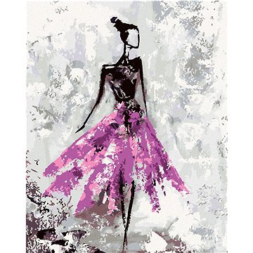 

Abstraktní mladá baletka, 40×50 cm, vypnuté plátno na rám