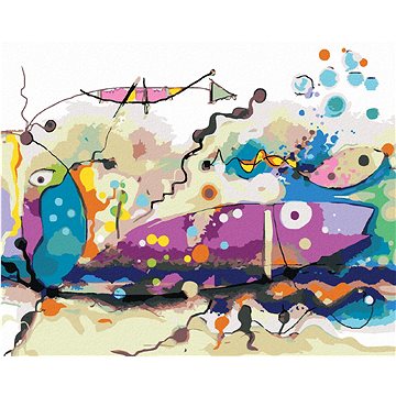 

Abstraktní ryby, 40×50 cm, bez rámu a bez vypnutí plátna