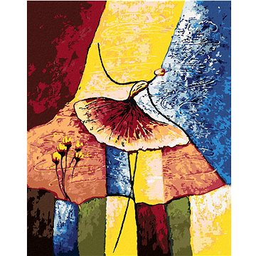 

Baletka s motýlí sukní, 40×50 cm, bez rámu a bez vypnutí plátna