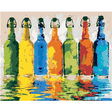 

Barevné láhve, 80×100 cm, bez rámu a bez vypnutí plátna