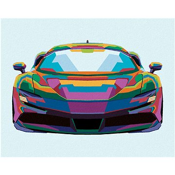 

Barevné sportovní auto, 80×100 cm, bez rámu a bez vypnutí plátna