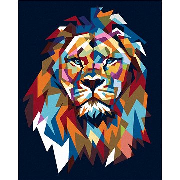 

Barevný lev III, 40×50 cm, bez rámu a bez vypnutí plátna