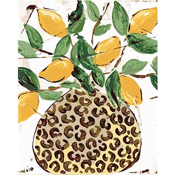 

Citróny v leopardí váze (Haley Bush), 80×100 cm, bez rámu a bez vypnutí plátna