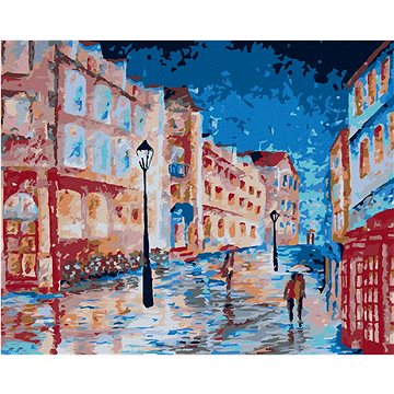 

Deštivý den v londýnské uličce, 80×100 cm, bez rámu a bez vypnutí plátna