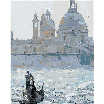 

Gondola na benátském kanálu, 40×50 cm, bez rámu a bez vypnutí plátna