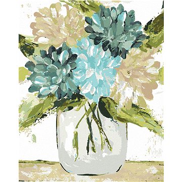 

Hortenzie ve váze (Haley Bush), 40×50 cm, bez rámu a bez vypnutí plátna