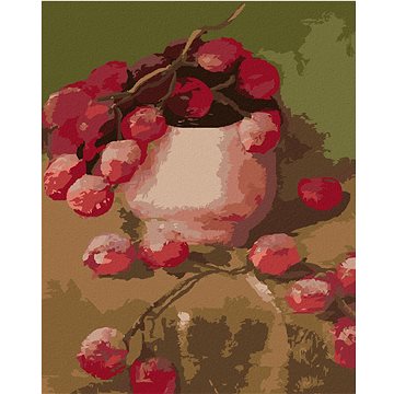 

Hroznové víno v misce, 80×100 cm, vypnuté plátno na rám