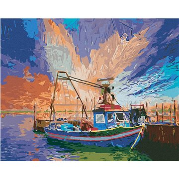 

Italská rybářská loď v Itálii, 40×50 cm, bez rámu a bez vypnutí plátna