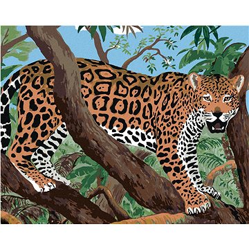 

Jaguár na větvi, 40×50 cm, vypnuté plátno na rám