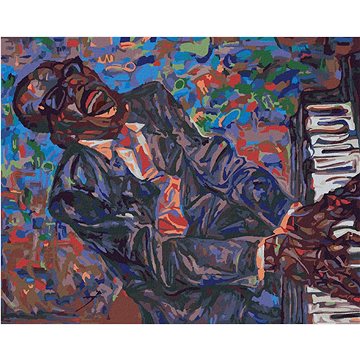 

Jazzman Ray Charles, 80×100 cm, bez rámu a bez vypnutí plátna
