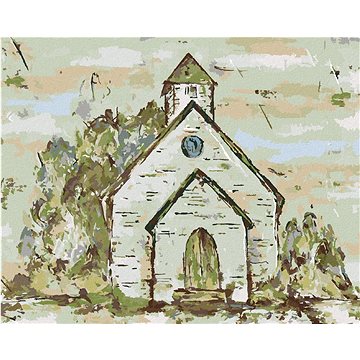 

Kostel (Haley Bush), 80×100 cm, bez rámu a bez vypnutí plátna