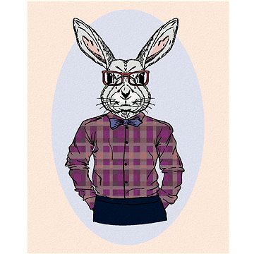 

Králík hipster, 40×50 cm, bez rámu a bez vypnutí plátna