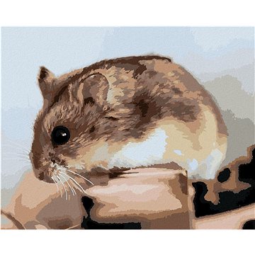 

Křeček na dřevě, 40×50 cm, bez rámu a bez vypnutí plátna