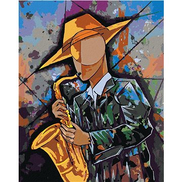 

Kubistický muzikant, 80×100 cm, bez rámu a bez vypnutí plátna