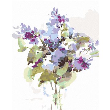 

Kytice šeříků, 80×100 cm, vypnuté plátno na rám