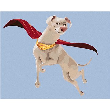 

Létající krypto (DC Liga supermazlíčků), 40×50 cm, vypnuté plátno na rám