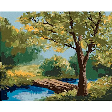 

Letní les, 40×50 cm, vypnuté plátno na rám