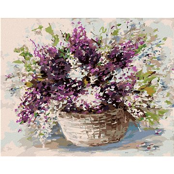 

Levandule v proutěném košíku, 40×50 cm, bez rámu a bez vypnutí plátna