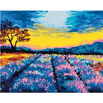 

Levandulové pole v provence, 80×100 cm, bez rámu a bez vypnutí plátna