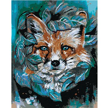 

Liška s listy, 80×100 cm, bez rámu a bez vypnutí plátna