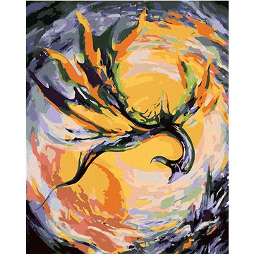 

Lítající drak, 80×100 cm, vypnuté plátno na rám