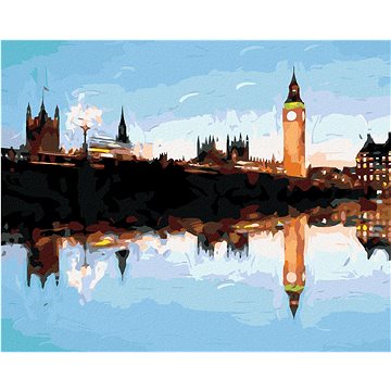

Londýn v odraze, 80×100 cm, vypnuté plátno na rám