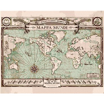 

Mappa mundi (fantastická zvířata), 40×50 cm, bez rámu a bez vypnutí plátna