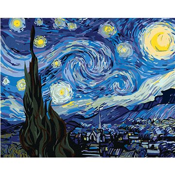 

Měsíc v podání Van Gogha, 80×100 cm, bez rámu a bez vypnutí plátna