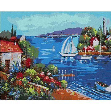 

Mořská zátoka, 80×100 cm, vypnuté plátno na rám