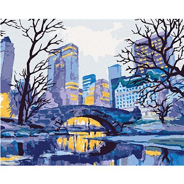 

Most v New Yorku, 40×50 cm, vypnuté plátno na rám