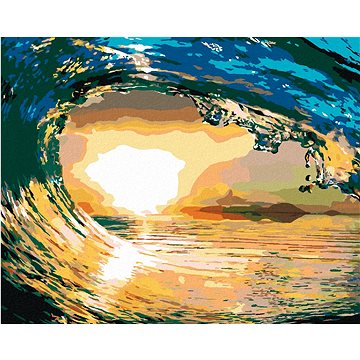 

Pod vlnou, 40×50 cm, vypnuté plátno na rám