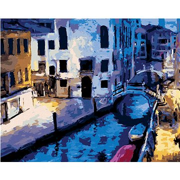 

Podvečer v Benátkách, 40×50 cm, vypnuté plátno na rám