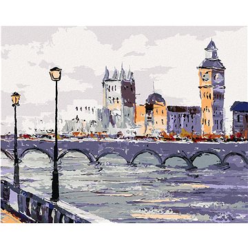 

Pohled na Londýn, 80×100 cm, vypnuté plátno na rám