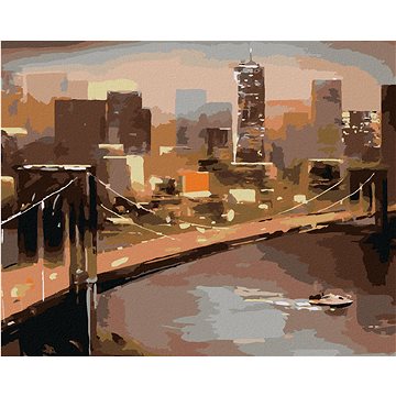 

Pohled na New York, 80×100 cm, bez rámu a bez vypnutí plátna