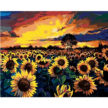 

Pole plné slunečnic, 40×50 cm, bez rámu a bez vypnutí plátna