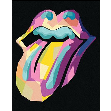 

Pop-art ikona rolling stones, 40×50 cm, vypnuté plátno na rám