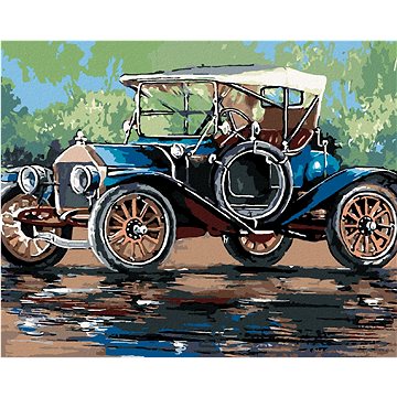 

Retro auto se stříškou, 80×100 cm, bez rámu a bez vypnutí plátna