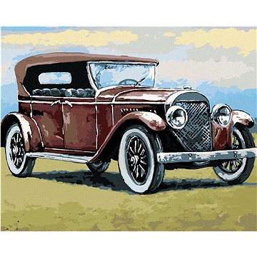 

Retro auto, 40×50 cm, vypnuté plátno na rám