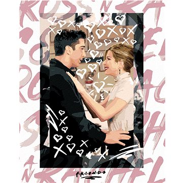 

Ross a Rachel (přátelé), 40×50 cm, bez rámu a bez vypnutí plátna