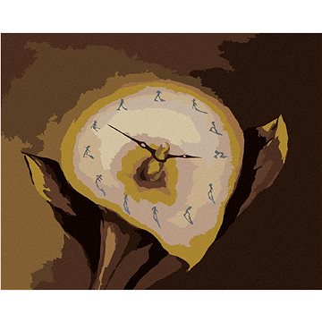 

Rozteklé hodiny, 40×50 cm, vypnuté plátno na rám