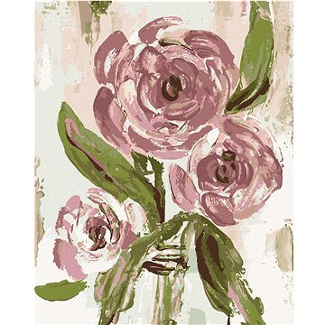 

Růže ve váze (Haley Bush), 40×50 cm, vypnuté plátno na rám