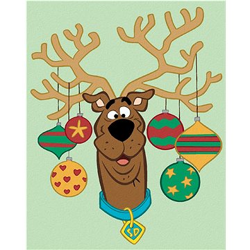 

Scooby s parohy a baňky (Scooby Doo), 40×50 cm, vypnuté plátno na rám