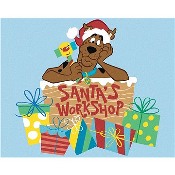 

Scooby v Santově dílně (Scooby Doo), 40×50 cm, bez rámu a bez vypnutí plátna
