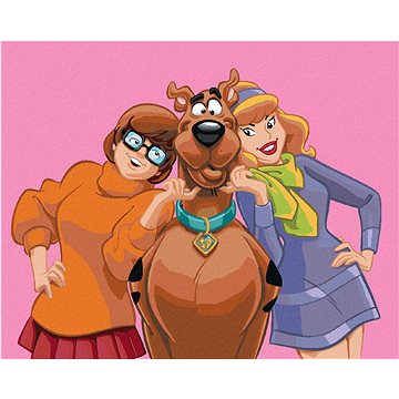 

Scooby, Velma a Daphne (Scooby Doo), 40×50 cm, bez rámu a bez vypnutí plátna